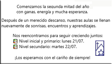 De Regreso al Cole